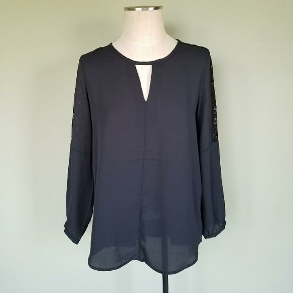 Harve Benard Tops - Harve Benard Lita Lace Tunic Blouse